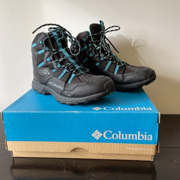 Columbia Winter Trek Omni-Tech / Women’s Size 9 / Black clear blue boots / -32 c - Picture 2 of 12
